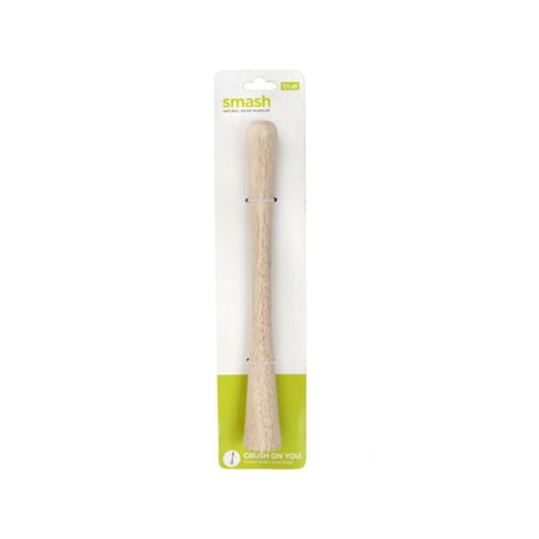 Smash: Natural Wood Muddler - 10-Inch True Brand Bar Tools
